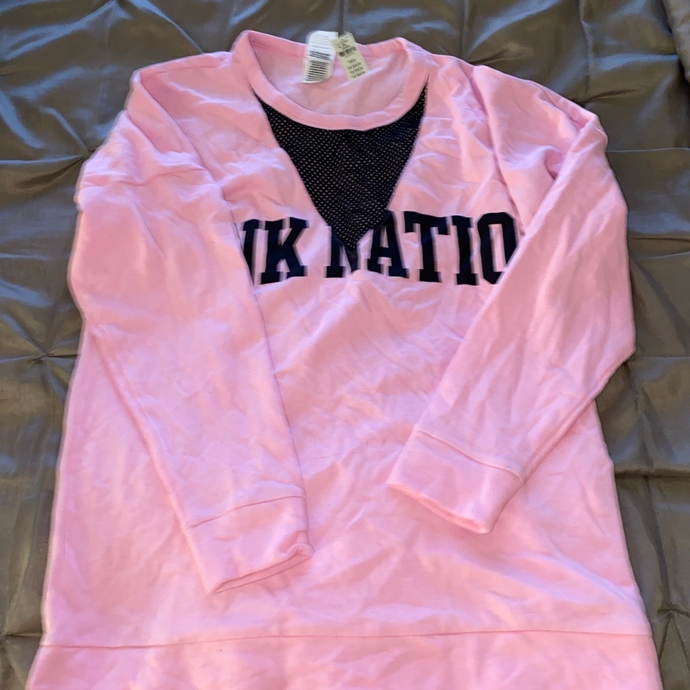 oversized pink sweatshirt PINK